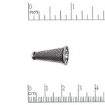 Pewter Cone 20mm - Nickel-Free Silver Plated