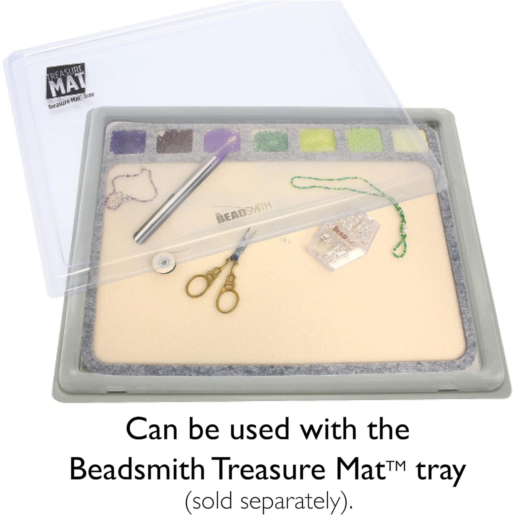 Seed Bead Treasure Mat – 14” x 11”