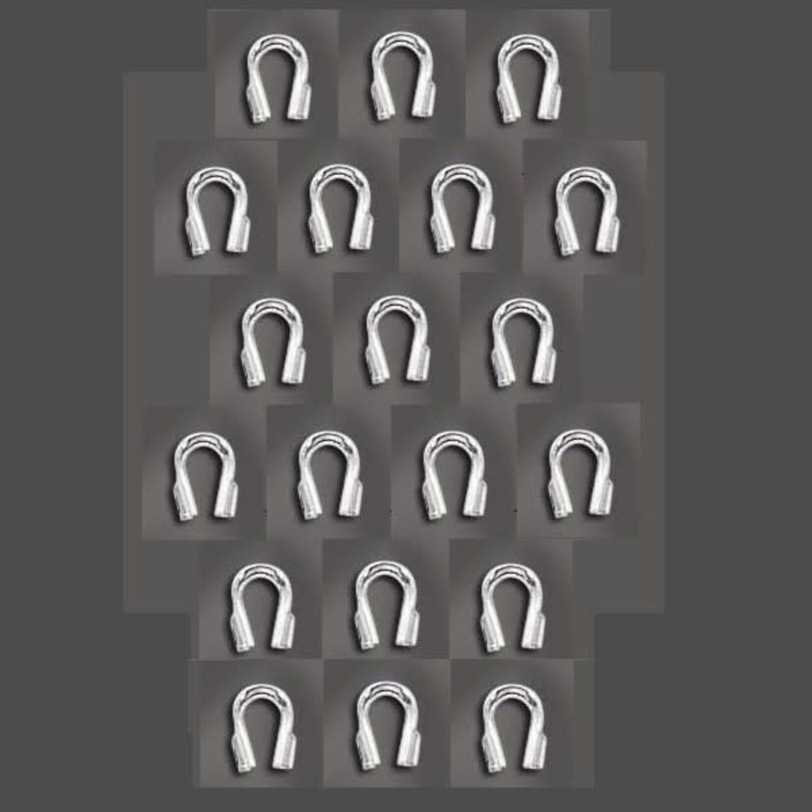 Sterling Silver Wire Guard .010" - .019"  4.25mm - 20 Pieces