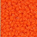Matubo Superduo Opaque Orange Beads - 22.5gm Tube