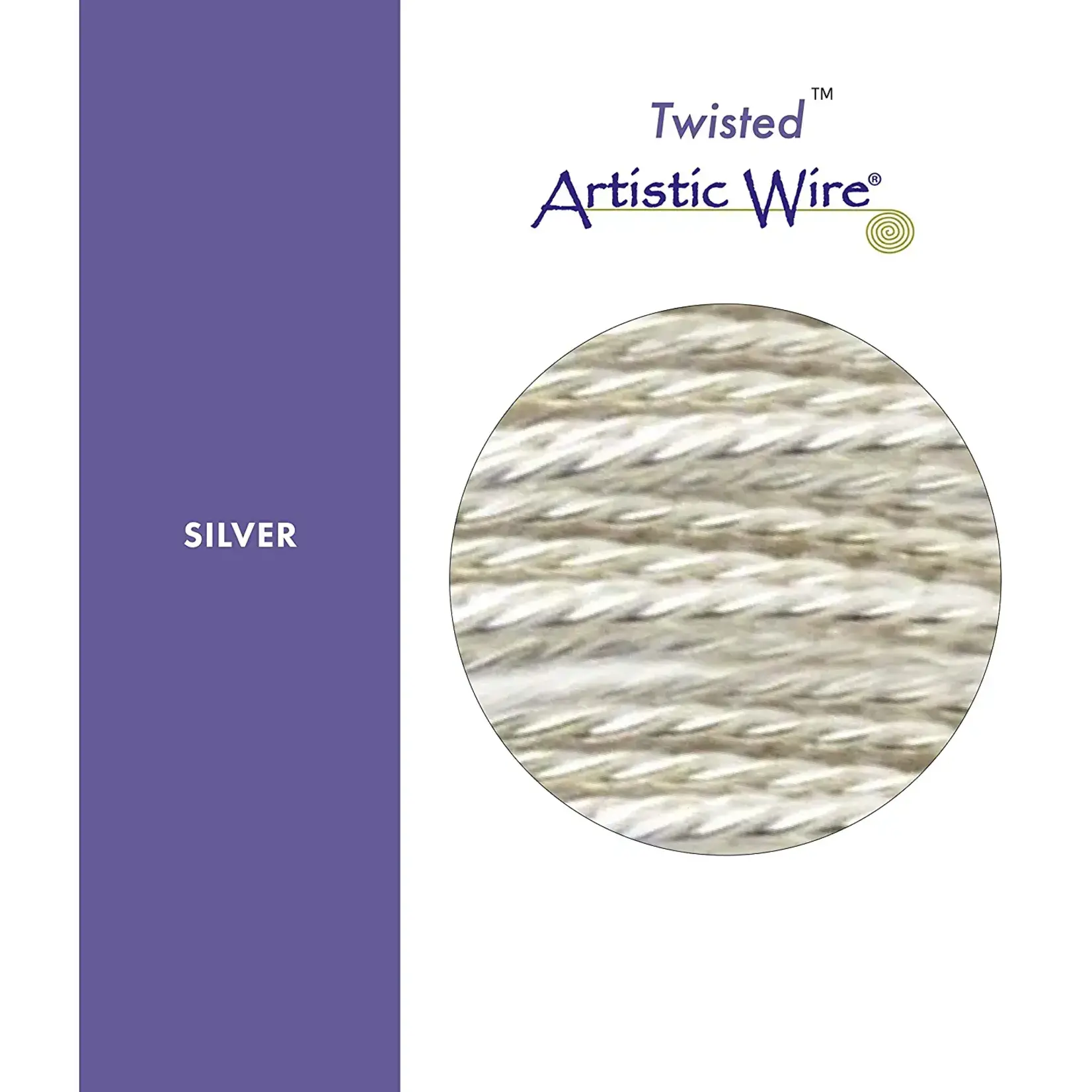 Artistic Wire Artistic Wire Tarnish Resistant Silver Twisted, 24 Gauge, 5 yard Spool