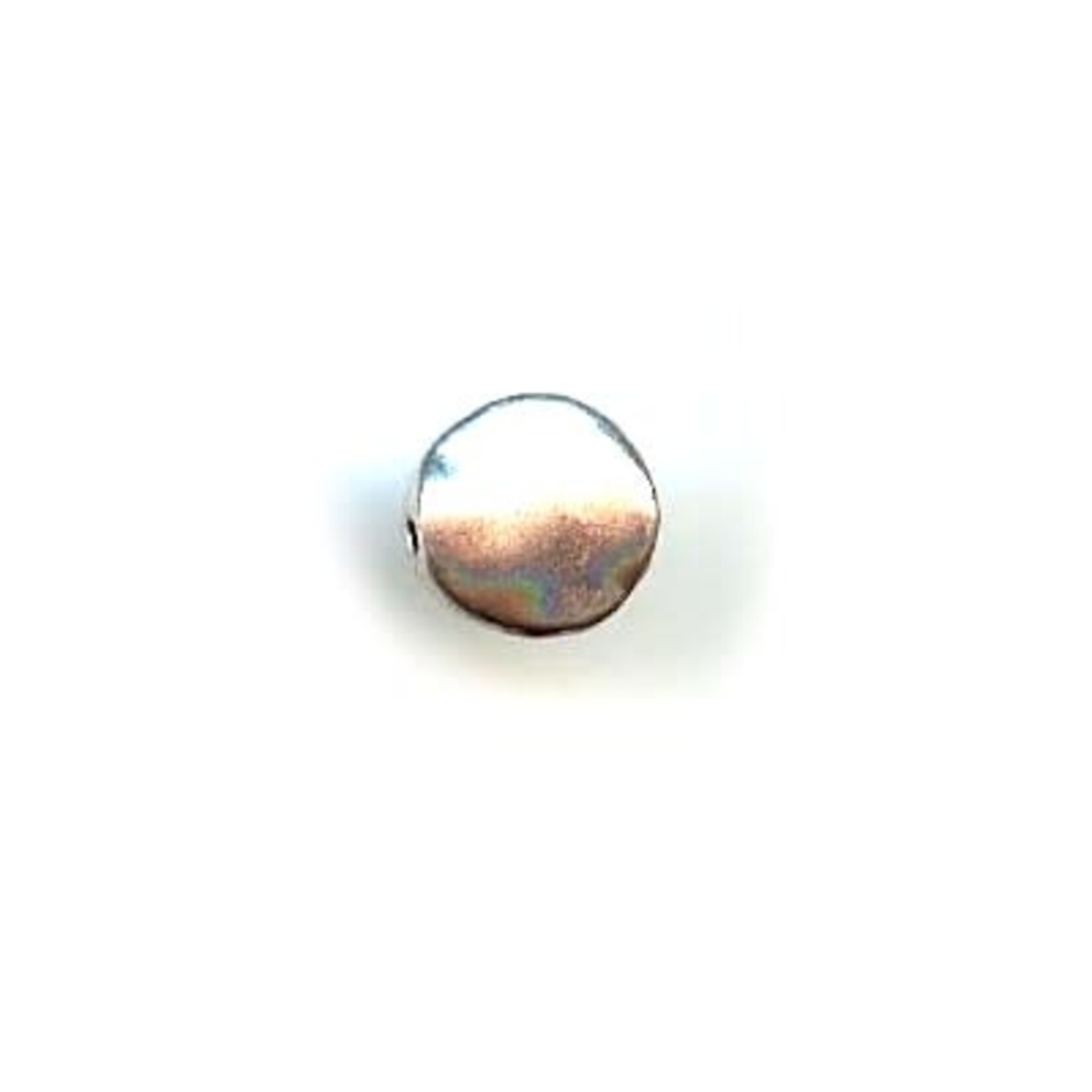 Pewter Smooth Coin Bead 12mm