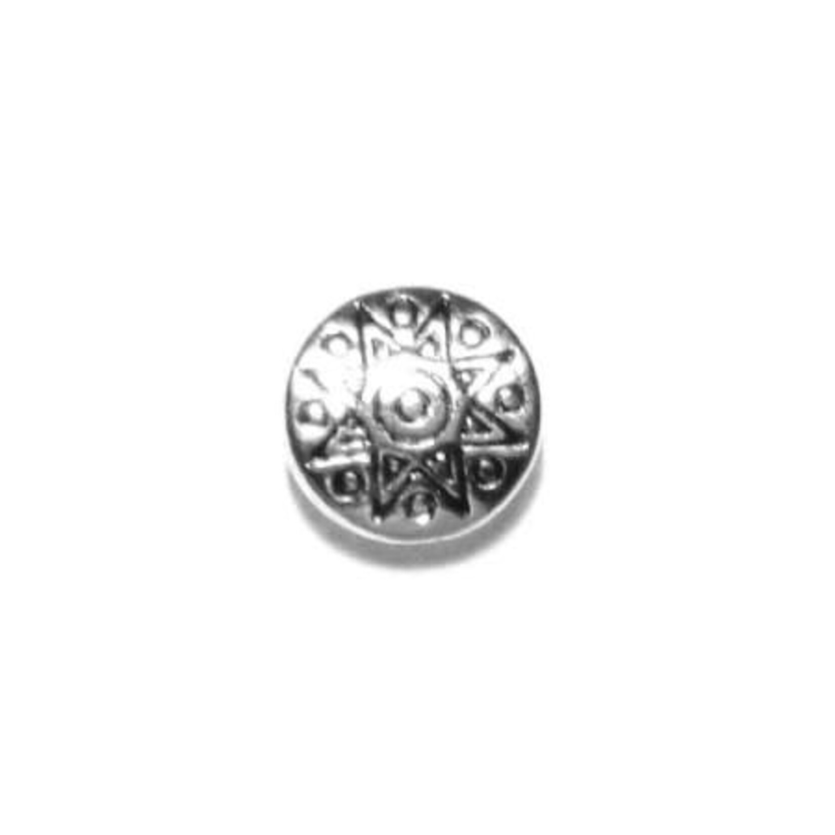 Pewter Artistic Sun Coin 10mm