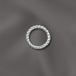 Sterling Silver  6mm Twisted Closed Jump Ring - 10 Pieces