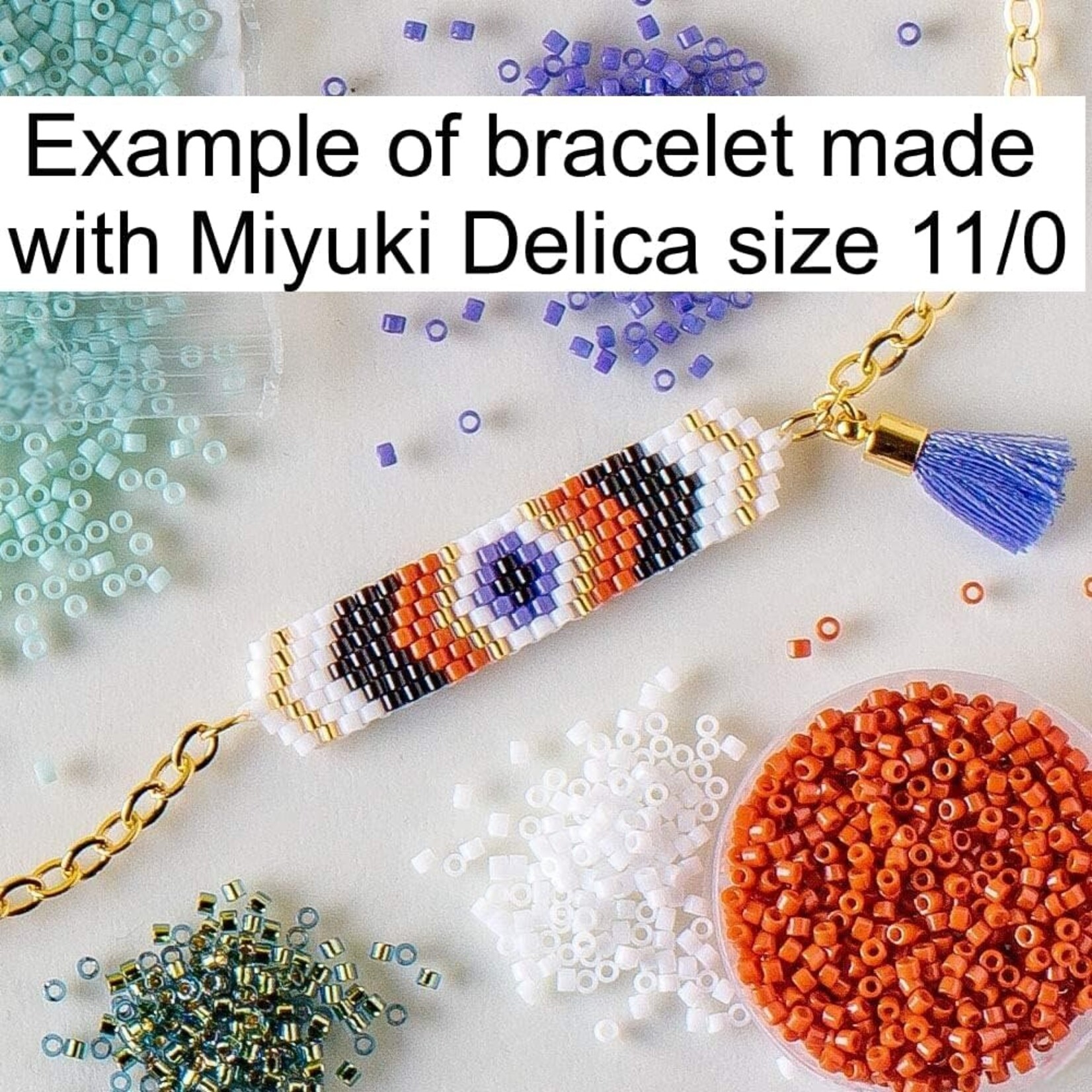 Miyuki Delica 11/0  Luminous Plum Crazy Seed Beads