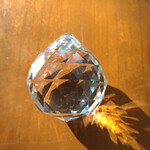 Crystal Rounded Teardrop Prism 45x38mm