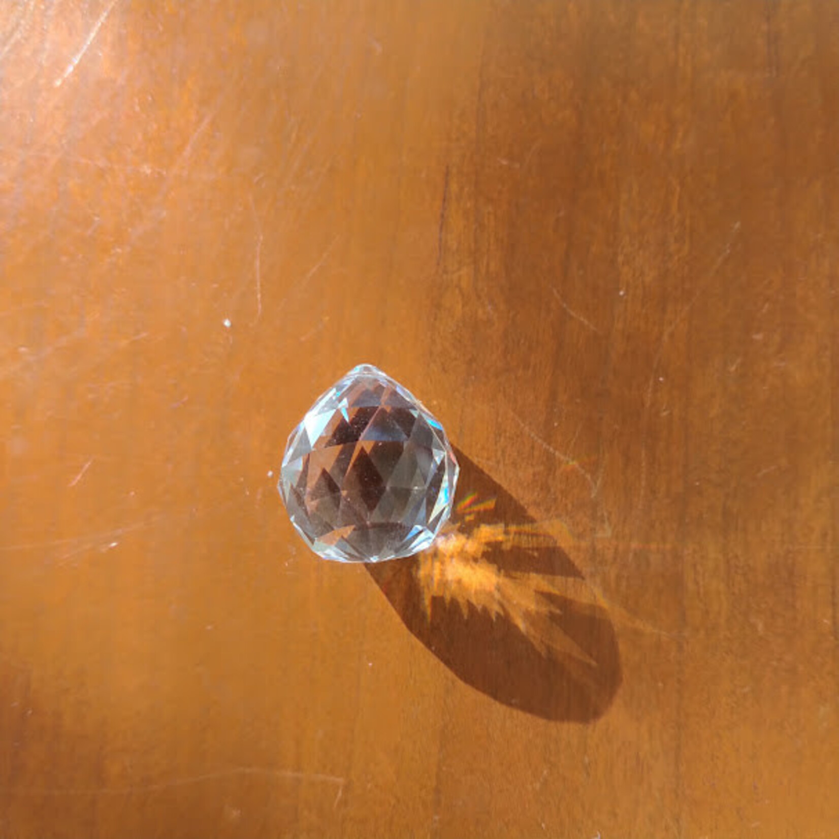 Crystal Teardrop Rounded Prism Drop 24x20mm
