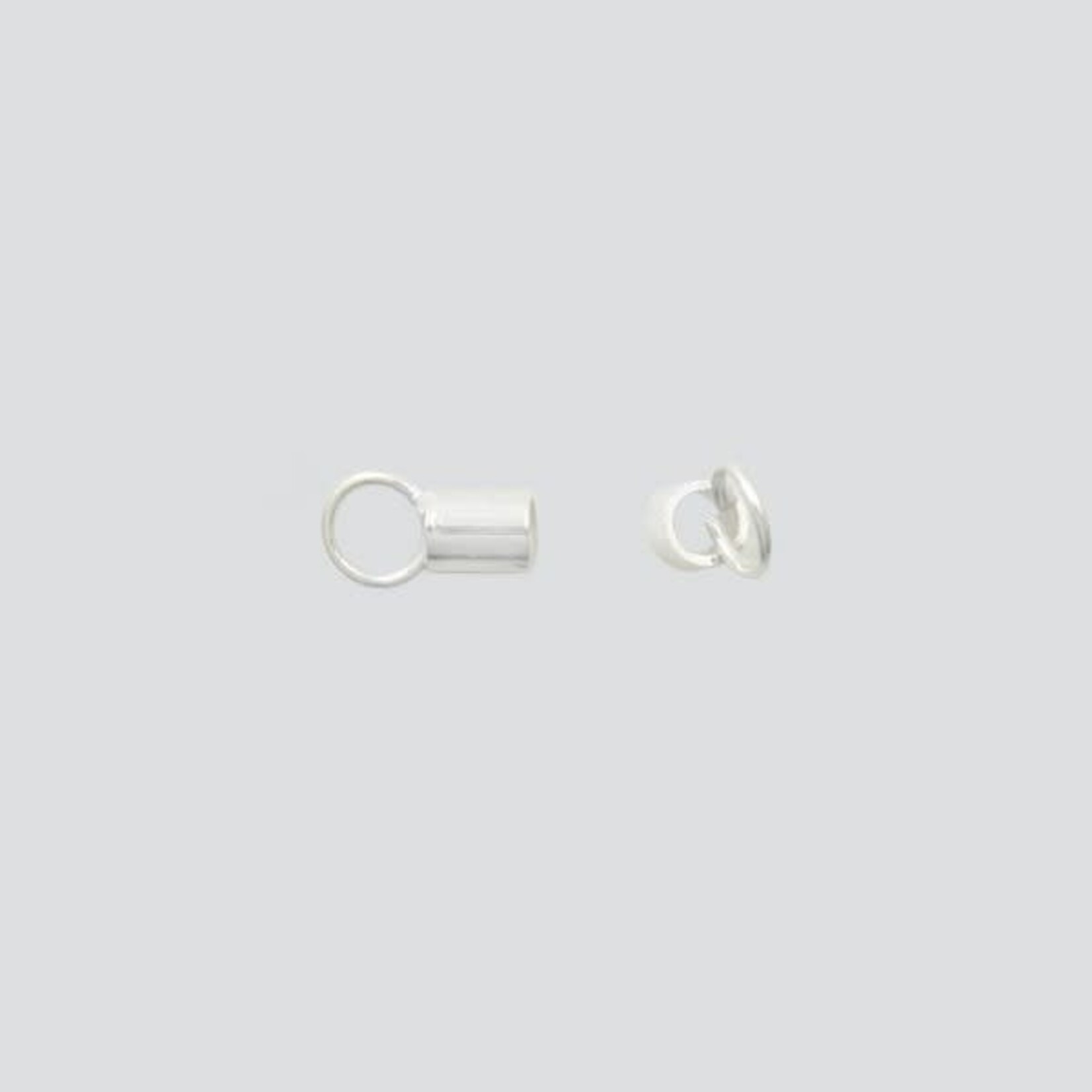 Sterling Silver End Cap 1.5mm - Pair