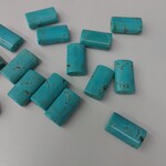Magnesite 24x9mm Tube Turquoise Bead