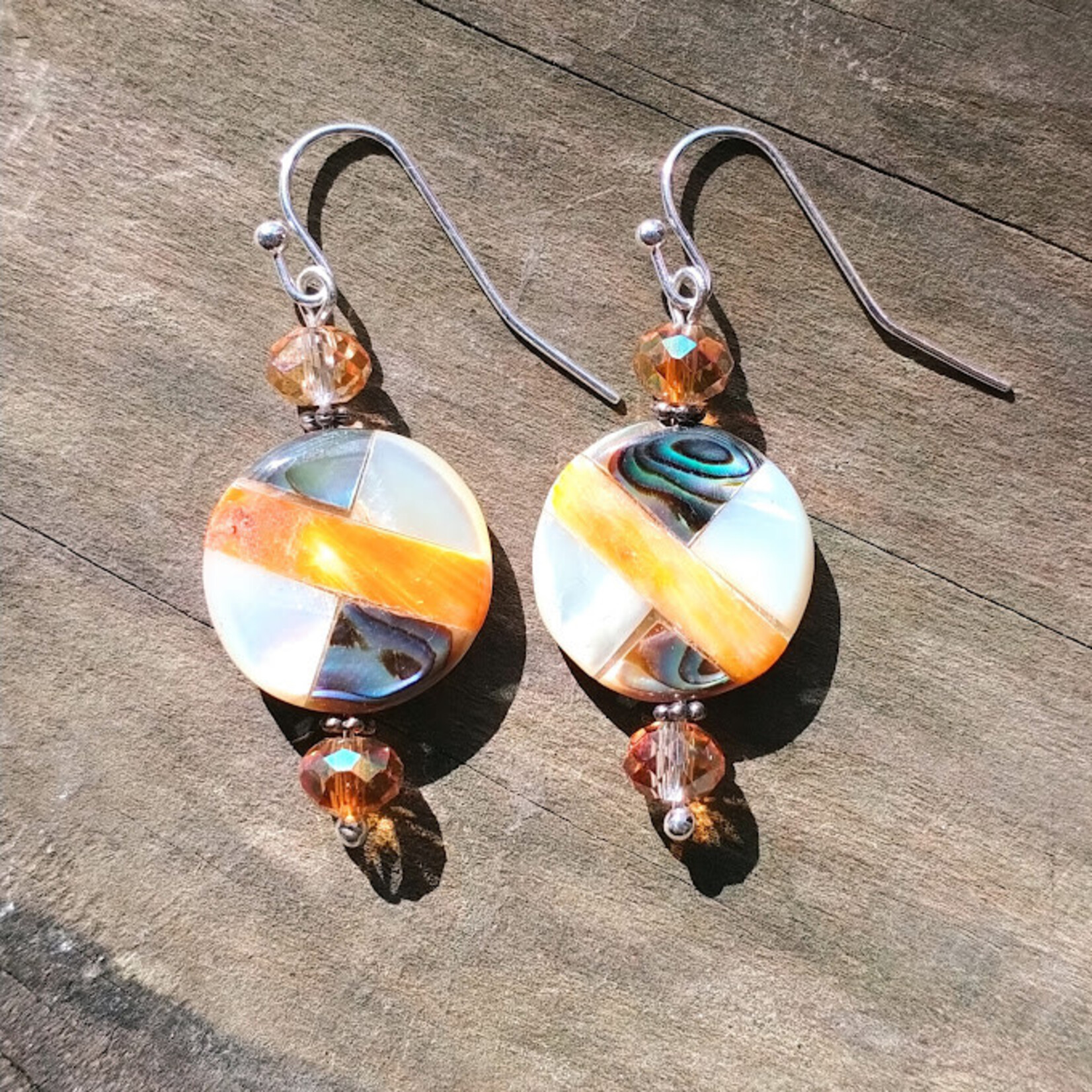 Geometric Mother of Pearl Earring Kit