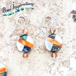Geometric Mother of Pearl Earrings - Ready to Wear