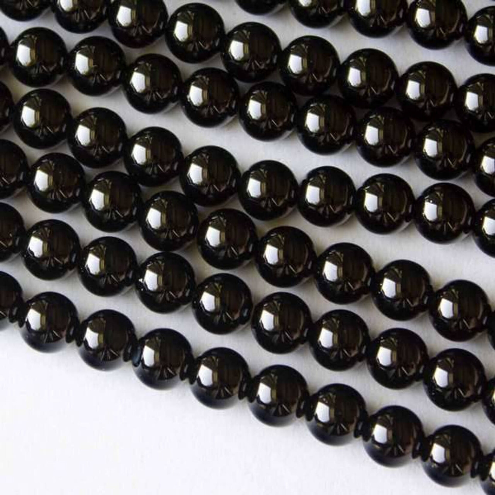 Onyx  6mm Round Bead Strand