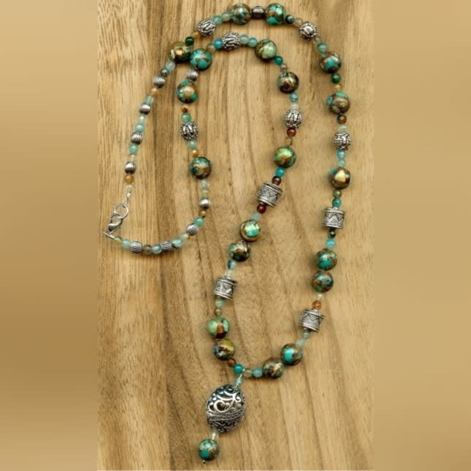 Turquoise Composite 10mm Bead Strand