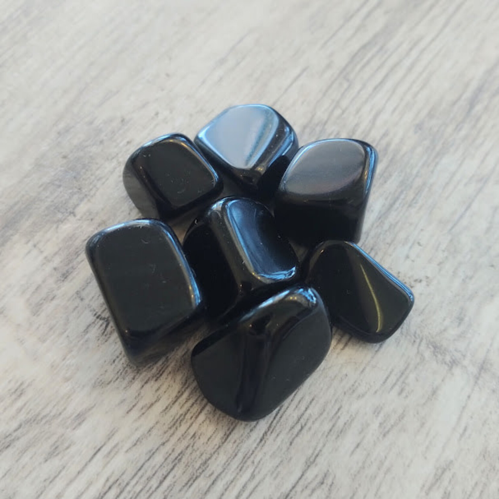 Black Obsidian Tumbled Stone 10-20mm from Mexico