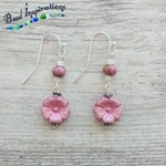 Pink Hibiscus Earrings - Ready to Wear