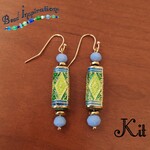 Cloisonne Blue Earring Kit