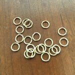 Jump Ring  6mm Gold Plated  -  20 pieces