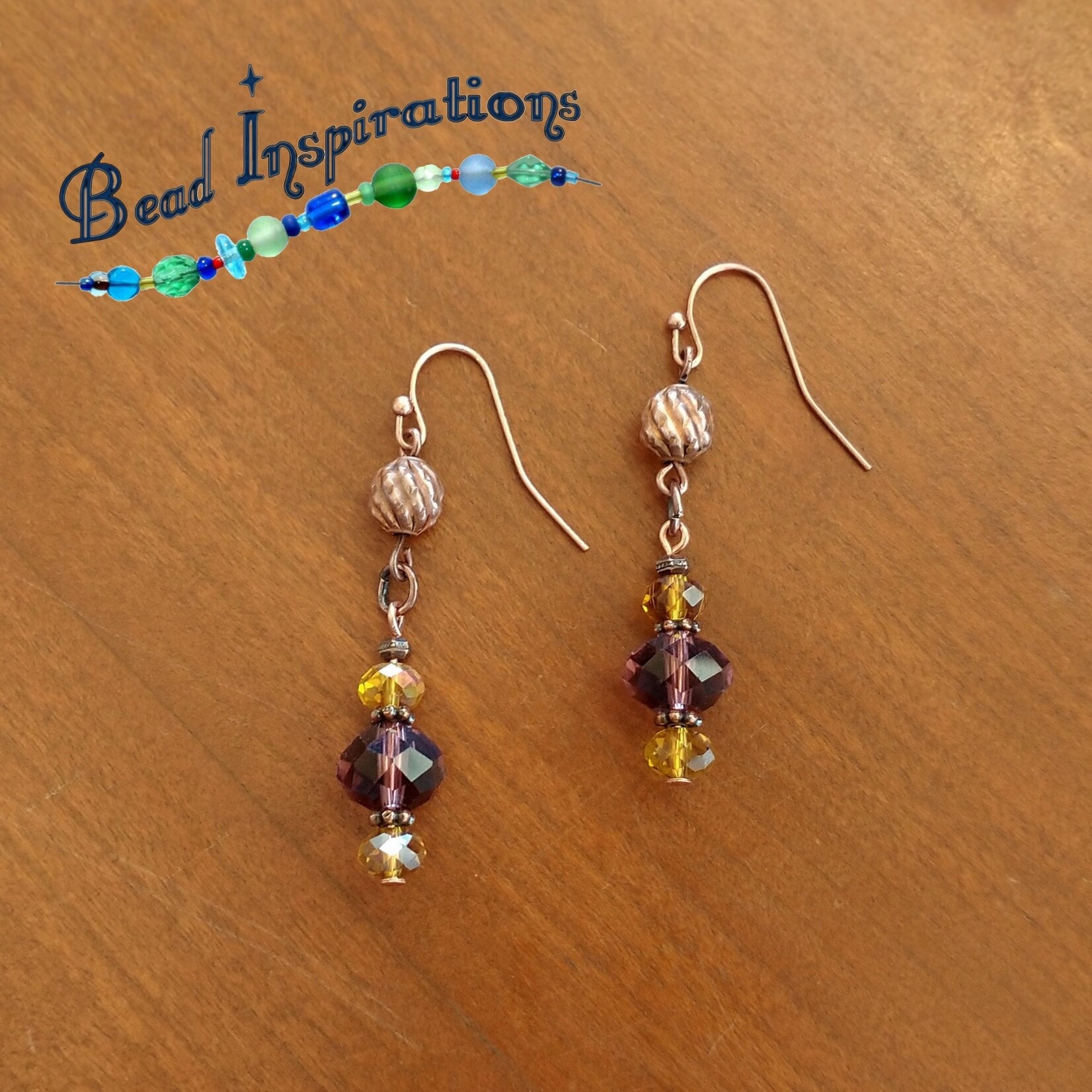 Bead Inspirations Copper Love Earrings - Ready to Wear