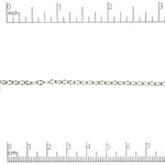 Crimped Cable Chain 4x2.5mm Antique Silver Plated - 1"