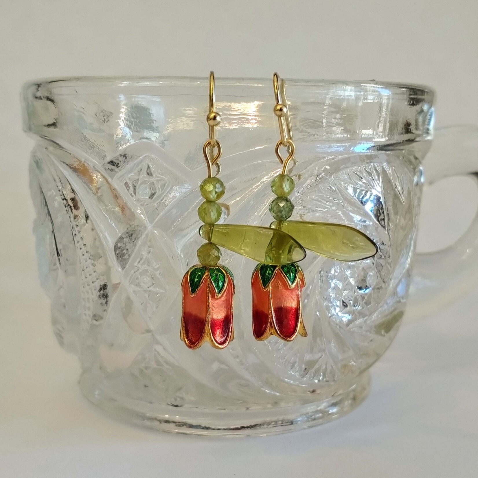 Bead Inspirations Summer Tulip Earrings - Ready to Wear