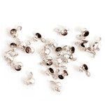 Antique Silver Plated Ball Chain Crimp Connector - Single