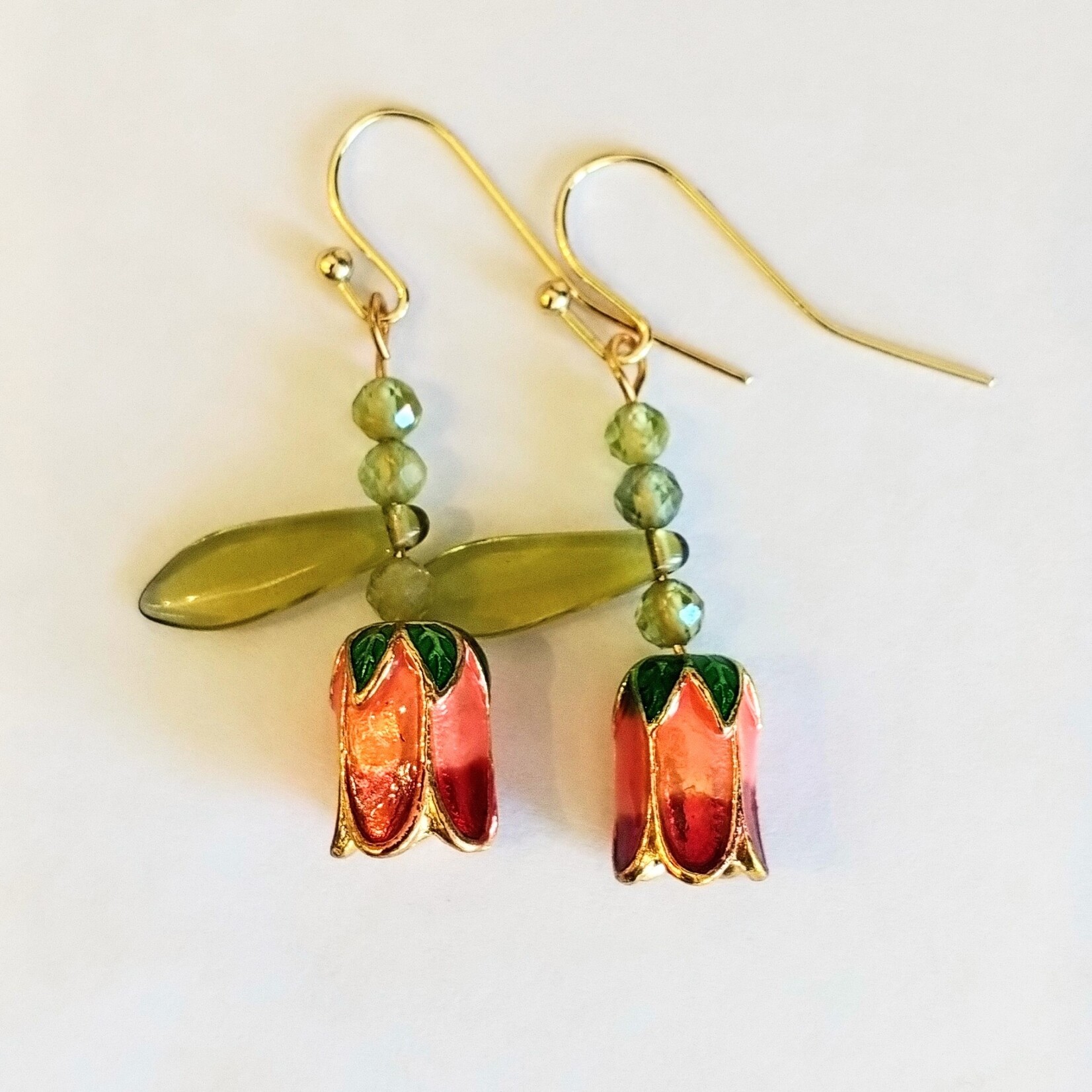Bead Inspirations Summer Tulip Earrings - Ready to Wear
