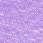 Crystal  2x3mm Light Orchid Purple Faceted Rondelle Beads - 13" Strand