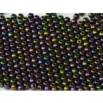 Druk Glass Bead Purple Iris 3mm Round - Bag of 25