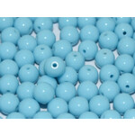 Druk Glass Bead Turquoise 4mm Round - Bag of 25