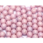Druk Glass Bead Opaque Lilac Luster 3mm Round - Bag of 25