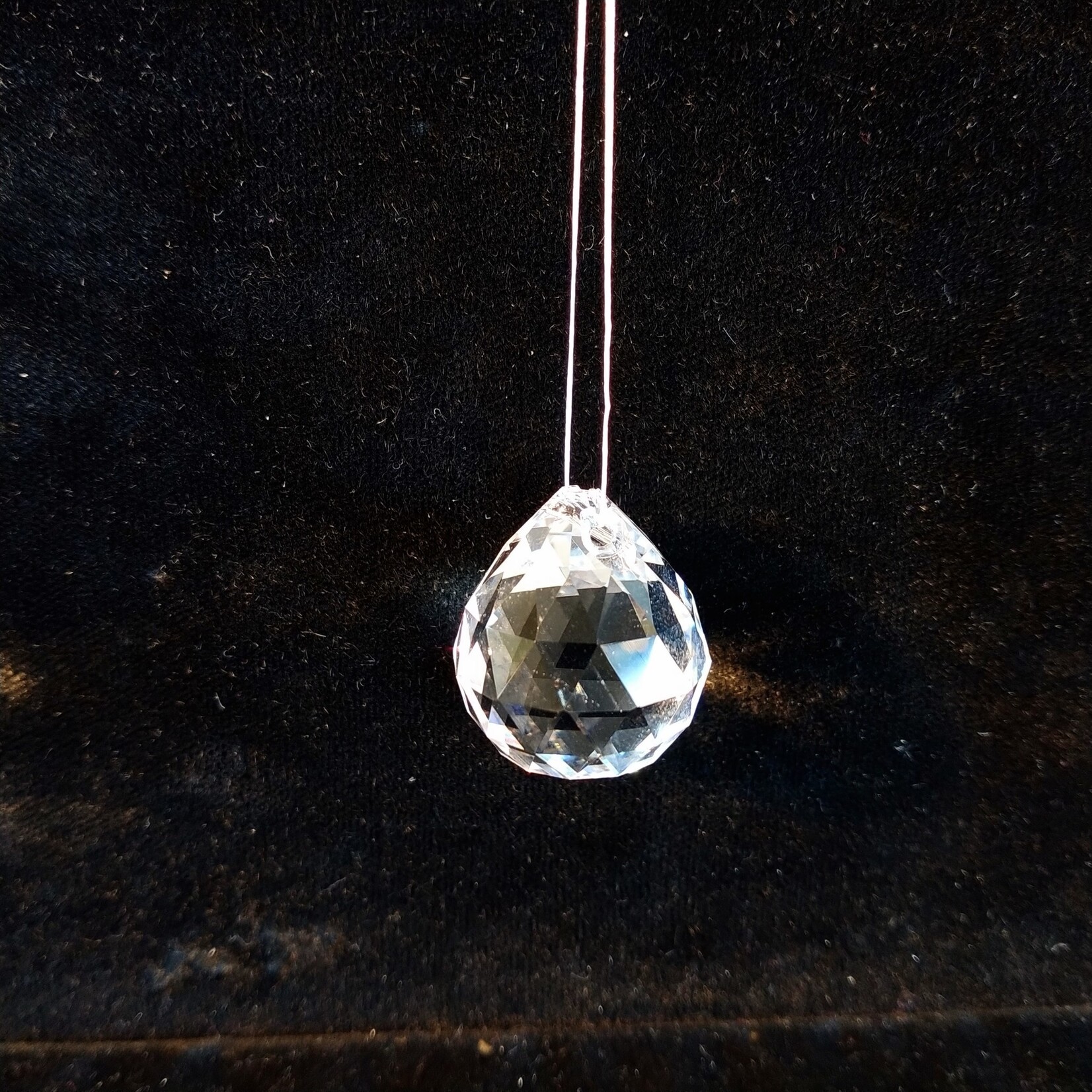 Crystal Teardrop Rounded Prism Drop 24x20mm