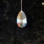 Crystal Faceted Teardrop Prism 28x16mm