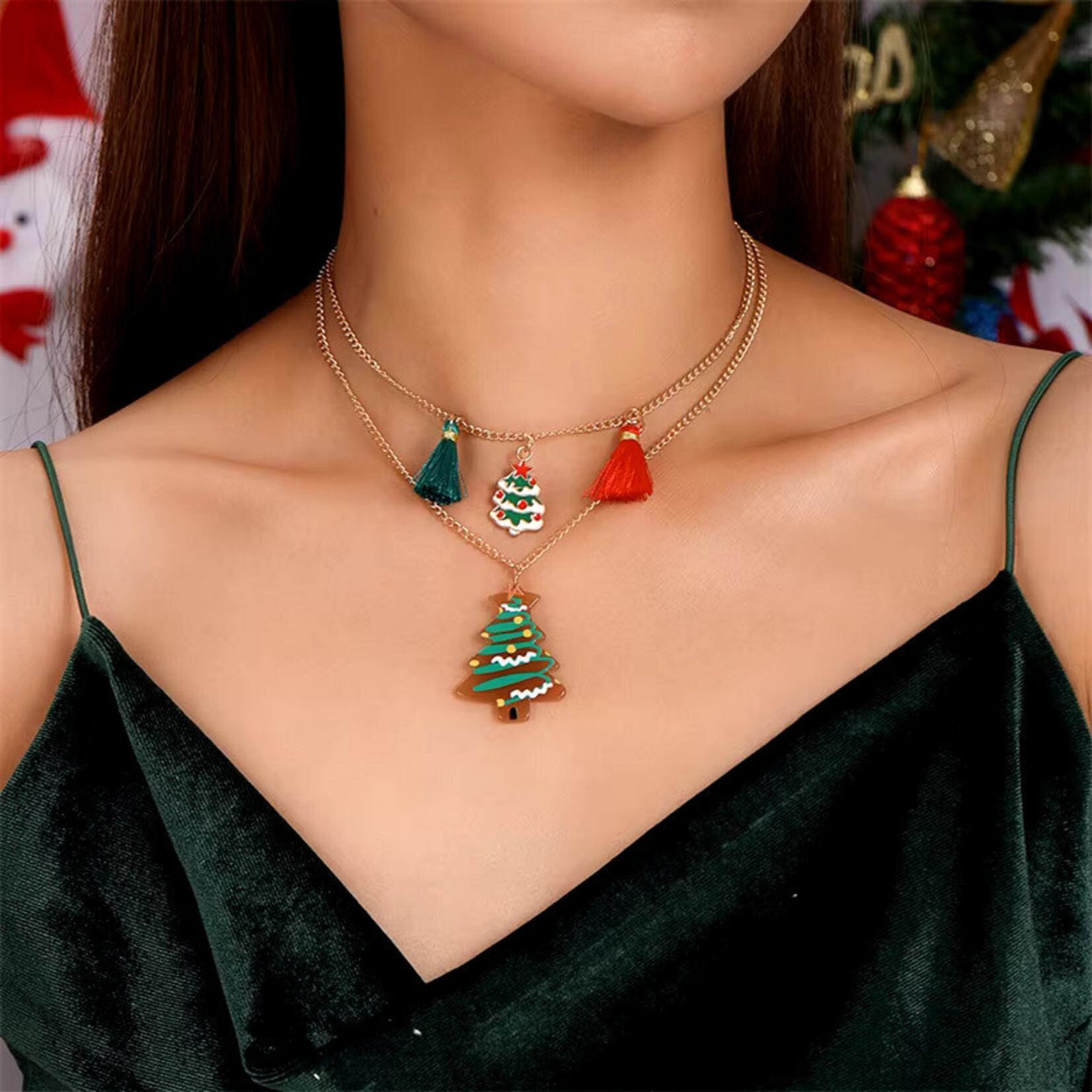 Bohemian Christmas Necklace - Ready to Wear