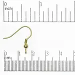 Gold Plated French Earwire w/Ball & Spring - Pair