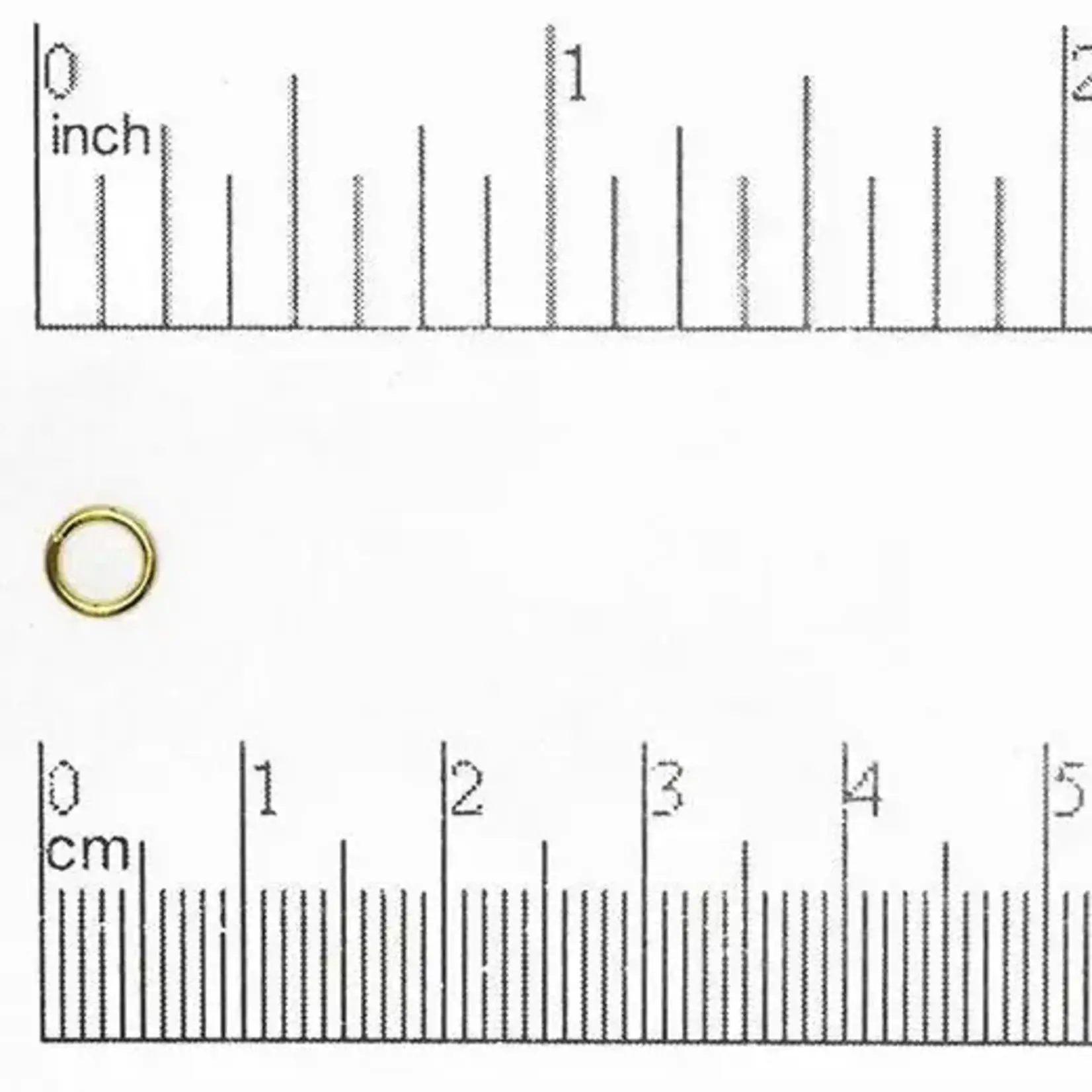 Gold Plated 6mm 21g Jump Ring - 20 Pieces
