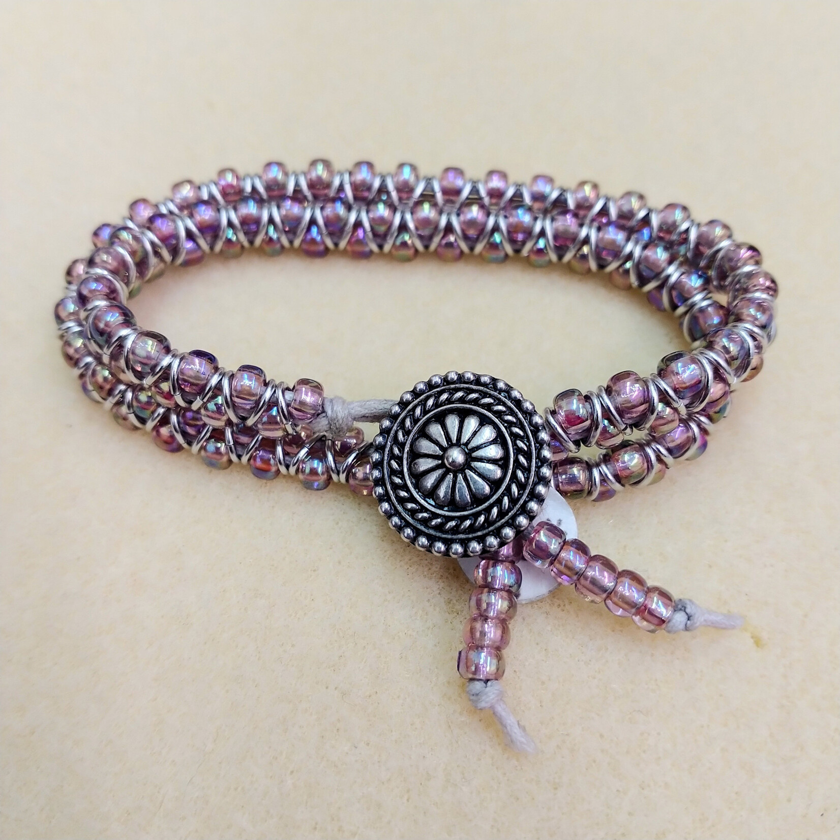 Purple V Jump Ring Bracelet - Ready to Wear