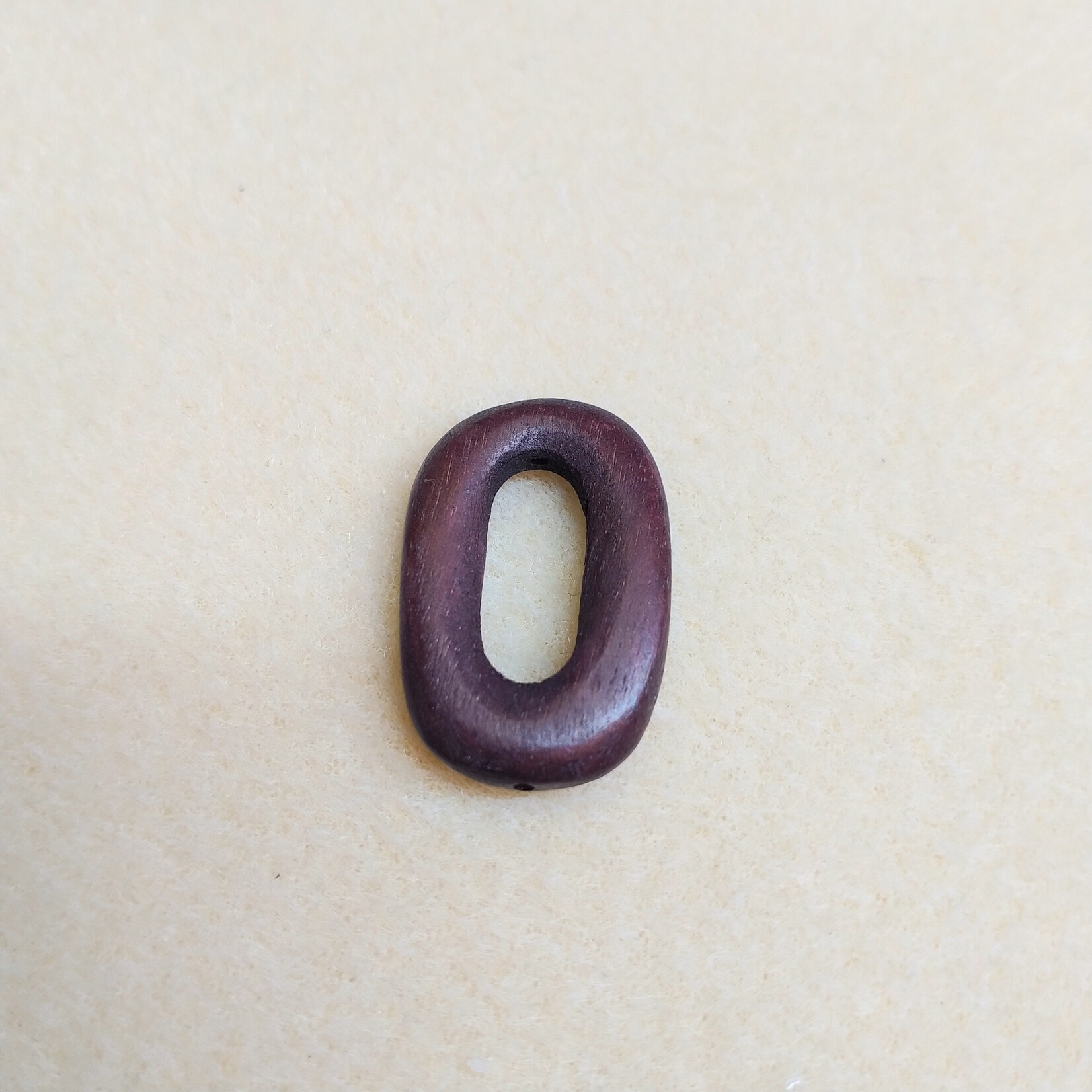 Wood 28x5mm Cut Out Oval Bead
