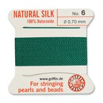 Griffin Griffin Silk Bead Cord Green Size 06