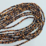 Tiger Eye  4mm Round Bead Strand