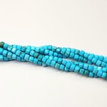 Nevada Turquoise  3mm Cube Bead Strand