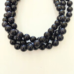 Blue Sand Goldstone 10mm Round Bead Strand