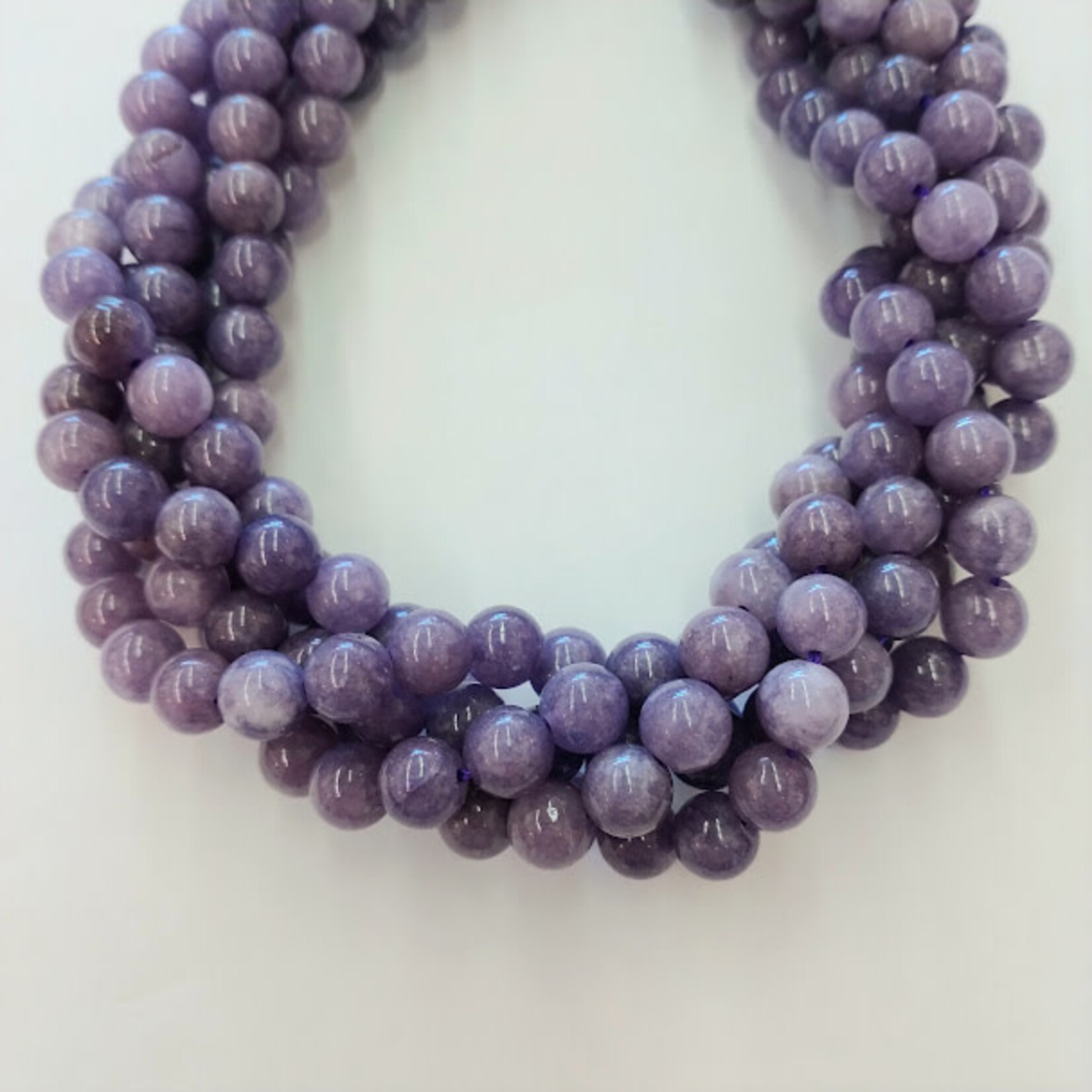 Purple Tanzanite  8mm Round Bead Strand