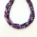 Amethyst  6mm Round Bead Strand