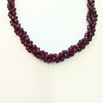 Garnet  4mm Faceted Round Bead Strand