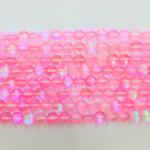 Mermaid Glass  8mm Round Pink Strand