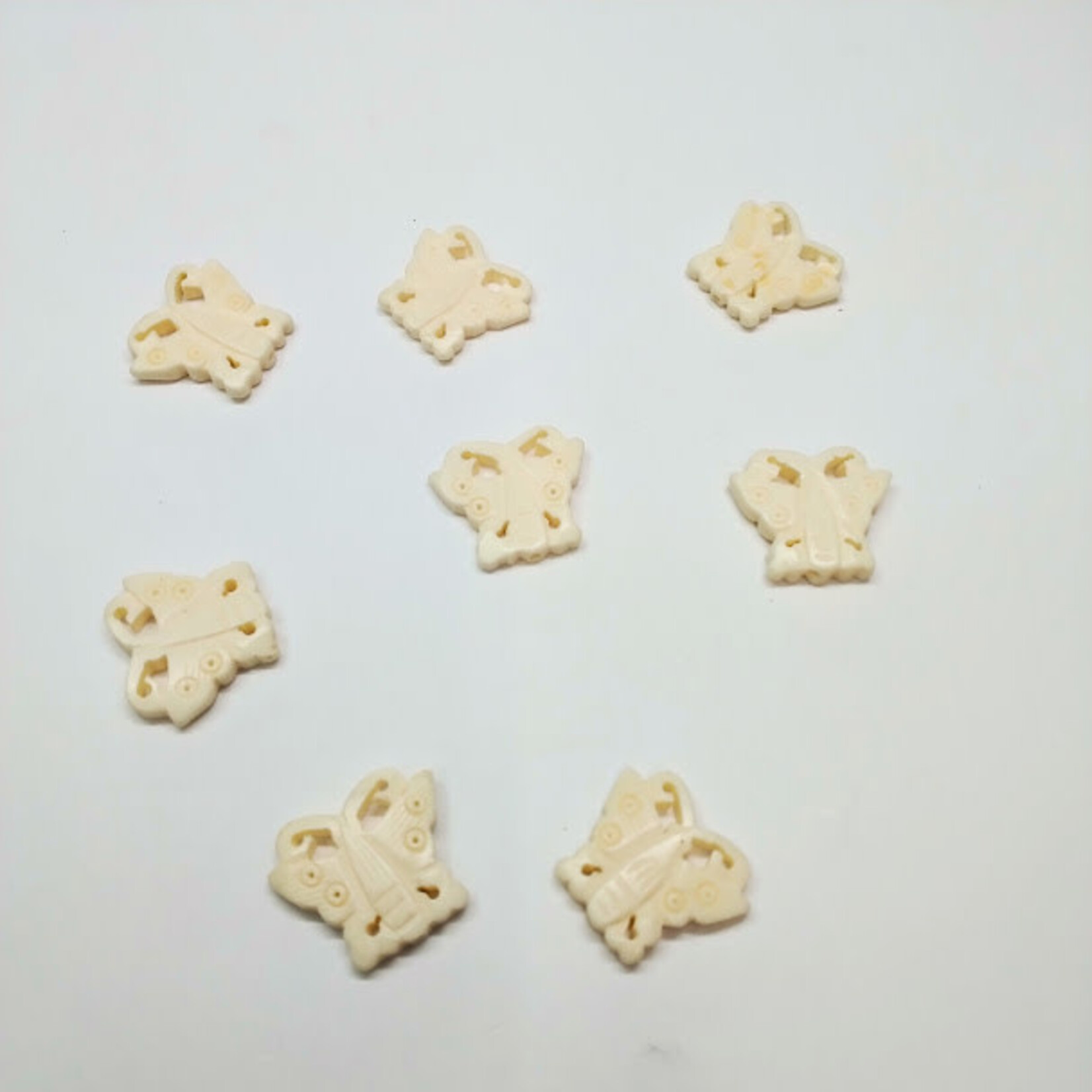 Ox Bone Carved Butterfly 16mm Bead