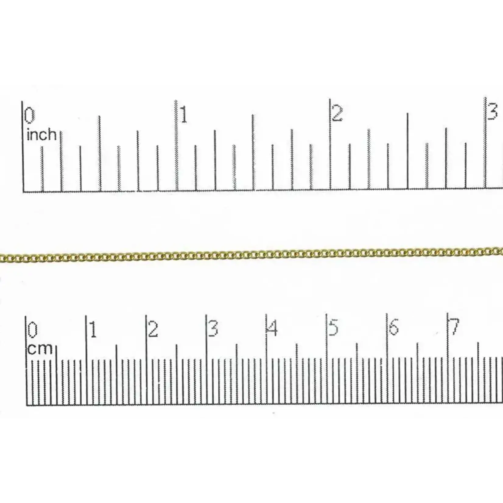 Gold Plated  1.5mm Fine Curb Chain