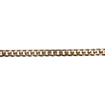 Gold Plated  4mm x 5.65mm Curb Chain