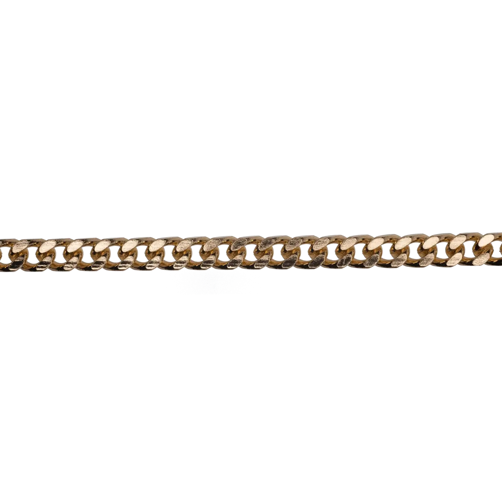 Gold Plated  4mm x 5.65mm Curb Chain