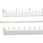 Gold Plated  3mm Figaro Chain